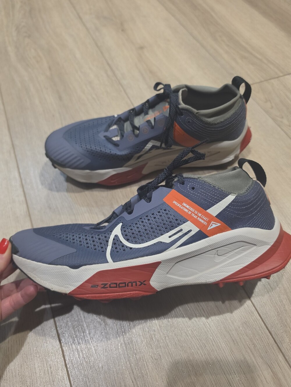Nike ZoomX Zegama Trail Running Shoes Men’s 12 Blue Orange DH0623-006